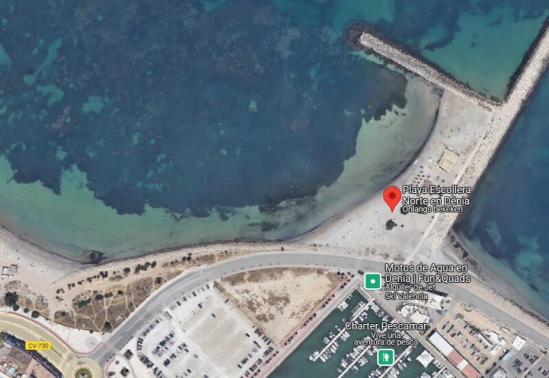 Playa Escollera Norte, Denia